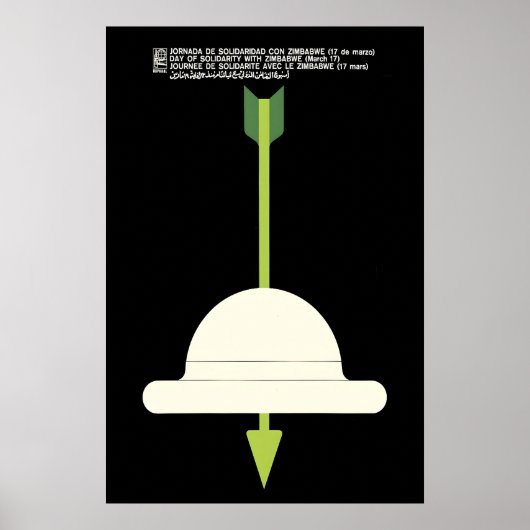 OSPAAAL Poster Zimbabwe Solidariteitsdag Anti (Voorkant)