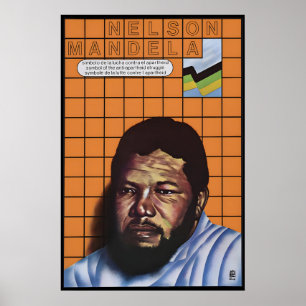 OSPAAAL Poster Zuid-Afrika Nelson Mandela Symbool