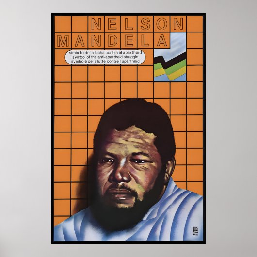 OSPAAAL Poster Zuid-Afrika Nelson Mandela Symbool (Voorkant)