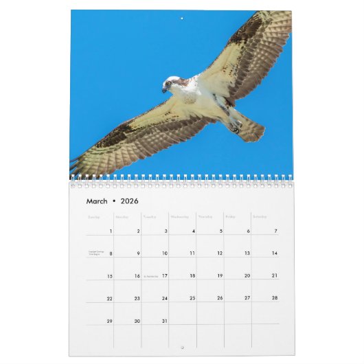 Osprey 2026 kalender (Mar 2026)