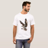 Osprey, 3D render, Majestic, vleugels spreiden T-shirt (Voorkant volledig)