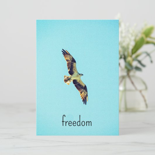 Osprey art bedankkaart (Staand voorkant)