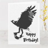 Osprey Bird & Fish Verjaardag Wenskaart Kaart (Gele Bloem)