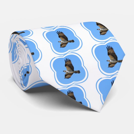 Osprey Bird Mannen Necktie Stropdas (Opgerold)