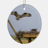 Osprey Bird Nest Ornament (Links)