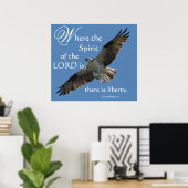 Osprey Bird Spirit of the LORD Print (Thuiskantoor)