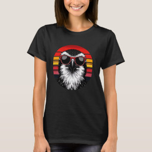 Osprey Bird Zonnebril Sunset Retro Style  T-shirt