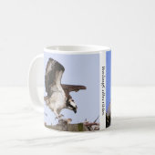 Osprey Coffee Mok door BirdingCollectibles (Voorkant links)