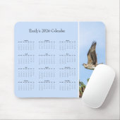 Osprey - Customizable full year 2026 calendar Muismat (Met muis)