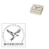 Osprey Family Adresstempel – Stijgend Erfgoed Rubberstempel (Gestempeld)