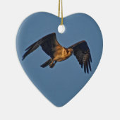 Osprey Fish Eagle Flying at Sunset Keramisch Ornament (Rechts)