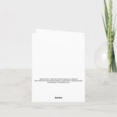 "osprey & fish," small, 4x5.6" blank greeting card kaart (Achterkant)