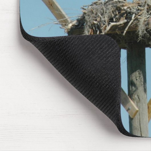 Osprey hawk nest Mousepad Muismat (Hoek)