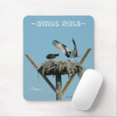 Osprey hawk nest Mousepad Muismat (Met muis)