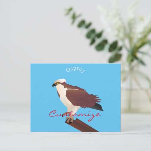 Osprey Hawk Raptor Thunder_Cove Briefkaart (Staand voorkant)