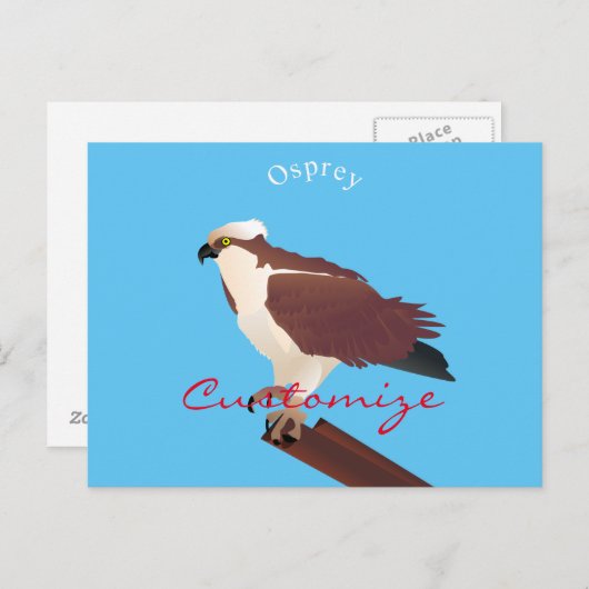 Osprey Hawk Raptor Thunder_Cove Briefkaart (Voorkant / Achterkant)