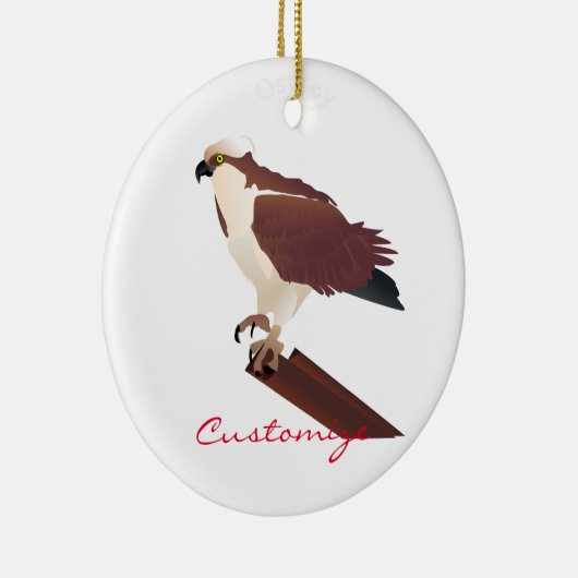 Osprey Hawk Raptor Thunder_Cove Keramisch Ornament (Rechts)