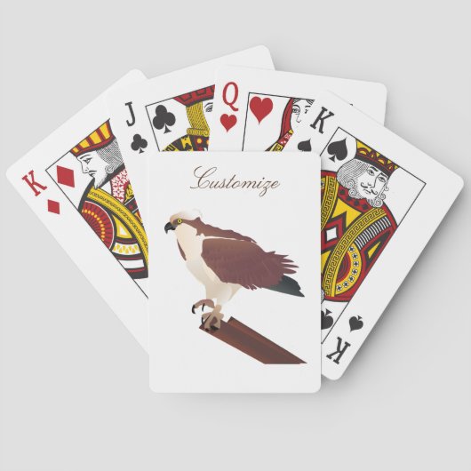 Osprey Hawk Raptor Thunder_Cove Pokerkaarten (Achterkant)