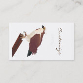 Osprey Hawk Raptor Thunder_Cove Visitekaartje (Achterkant)