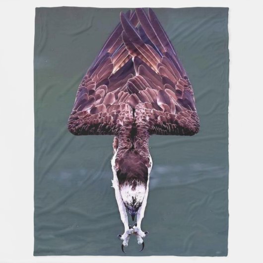 OSPREY IN EEN DUIK FLEECE DEKEN (Voorkant)