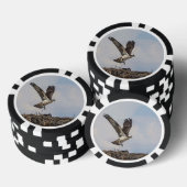 Osprey in een nest poker chips (Opstapeling)