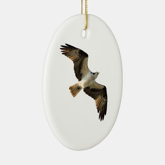 Osprey in Flight Logo Keramisch Ornament (Rechts)