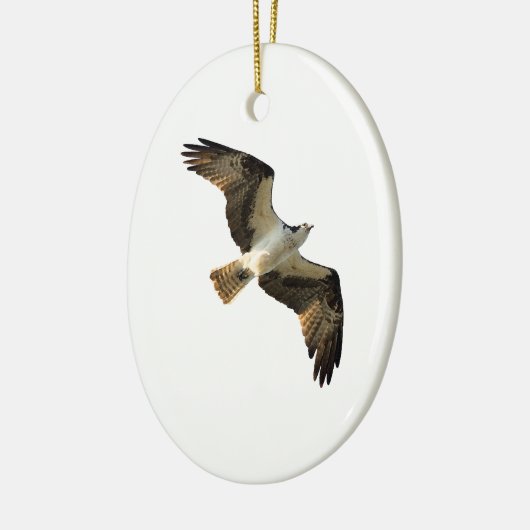 Osprey in Flight Logo Keramisch Ornament (Links)