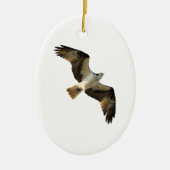 Osprey in Flight Logo Keramisch Ornament (Voorkant)
