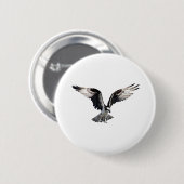 Osprey in Flight Ronde Button 5,7 Cm (Voorkant /achterkant)
