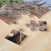 Osprey in het nest (drie amigos) legpuzzel (Zijkant)