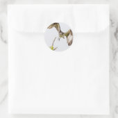 Osprey komt u aan ronde sticker (Tas)