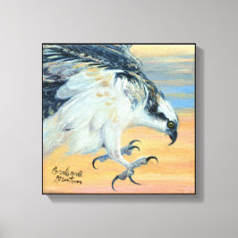 "Osprey Landing" Canvas Afdruk