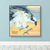 "Osprey Landing" Canvas Afdruk (Insitu (Houten vloer))