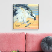 "Osprey Landing" Canvas Afdruk (Insitu (Woonkamer))