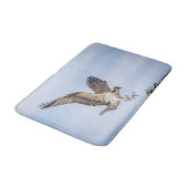 Osprey-landing in het nest badmat (Gekanteld)