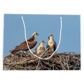 Osprey mama met haar kinderen groot cadeauzakje (Achterkant)