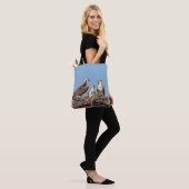 Osprey mama met haar kinderen tote bag (Op model)