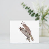 Osprey met vis briefkaart (Staand voorkant)