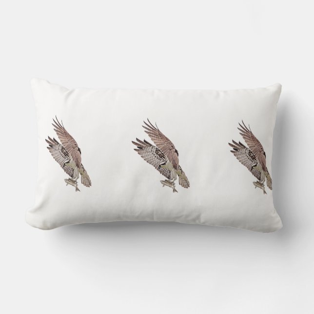 Osprey met vis kussen (Voorkant)