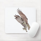 Osprey met vis muismat (Met muis)