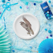 Osprey met vis papieren bordje (Feest)