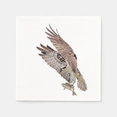 Osprey met vis servet (Voorkant)