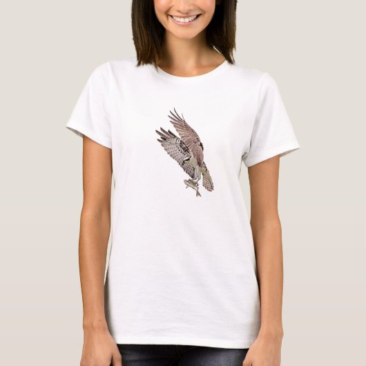 Osprey met vis t-shirt (Voorkant)