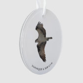 Osprey Ornament with Any Names Place Year (voorkant)