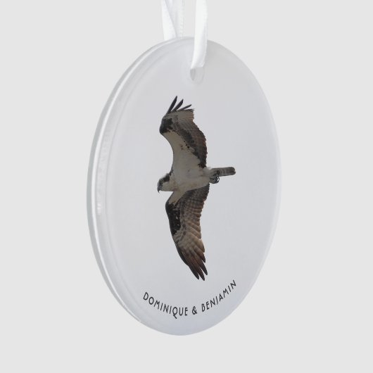 Osprey Ornament with Any Names Place Year (voorkant)