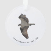 Osprey Ornament with Any Names Place Year (achterkant)