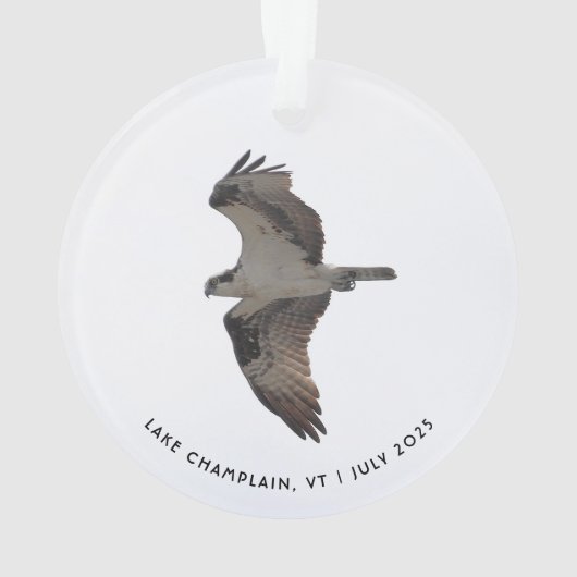 Osprey Ornament with Any Names Place Year (achterkant)