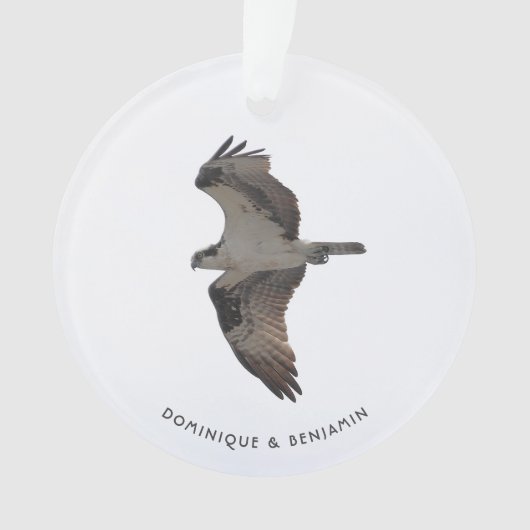 Osprey Ornament with Any Names Place Year (voorkant)