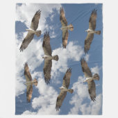 Osprey parade aan de hemel fleece deken (Voorkant)