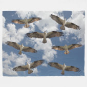 Osprey parade aan de hemel fleece deken (Voorkant (Horizontaal))